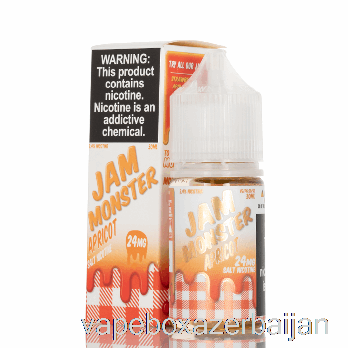 E-Juice Vape Apricot - Jam Monster Salts - 30mL 24mg